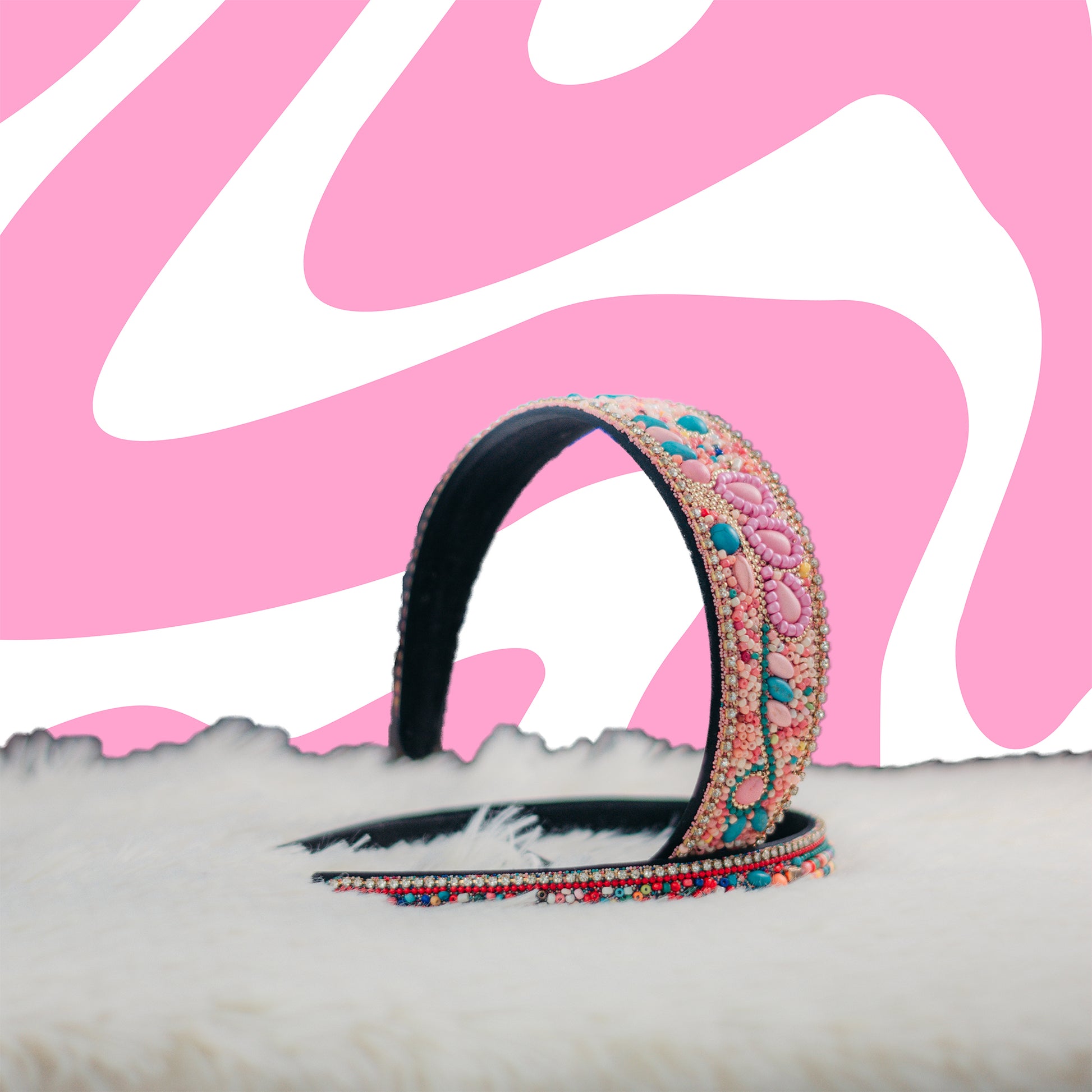✨ Bincha Fucsia con Perlas – Estilo Chic y Femenino