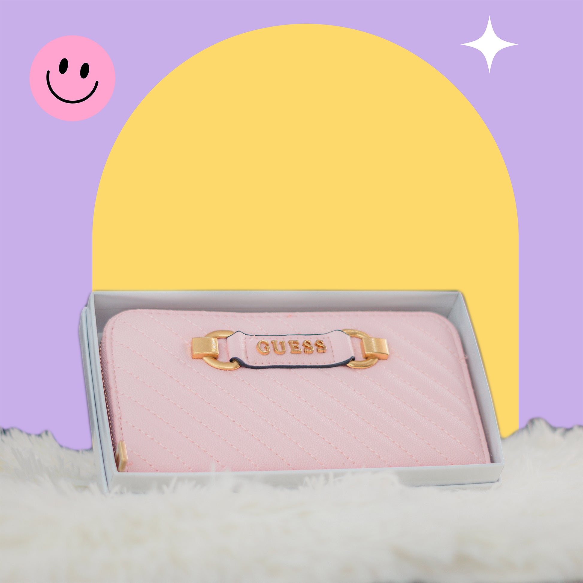 Cartera de Mano con Detalles Dorados – Diseño Elegante y Compacto para Uso Diario