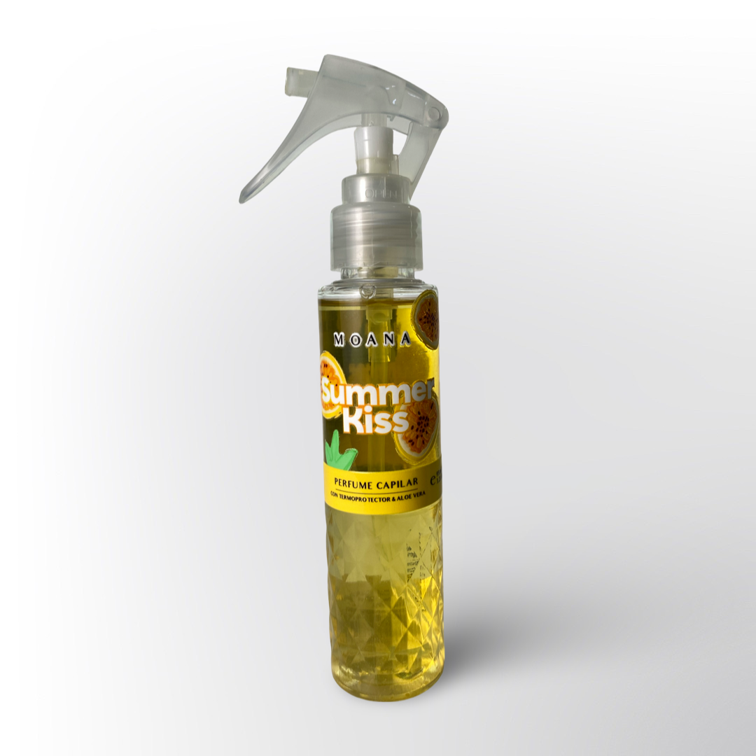 Perfume Capilar Moana Summer Kiss con Aloe Vera – Aroma Frutal y Protección para tu Cabello 🍋