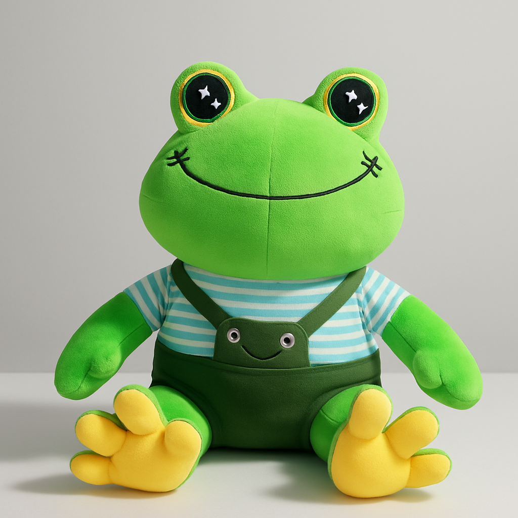 Peluche Rana con Ropa – Juguete suave y tierno, ideal para regalo