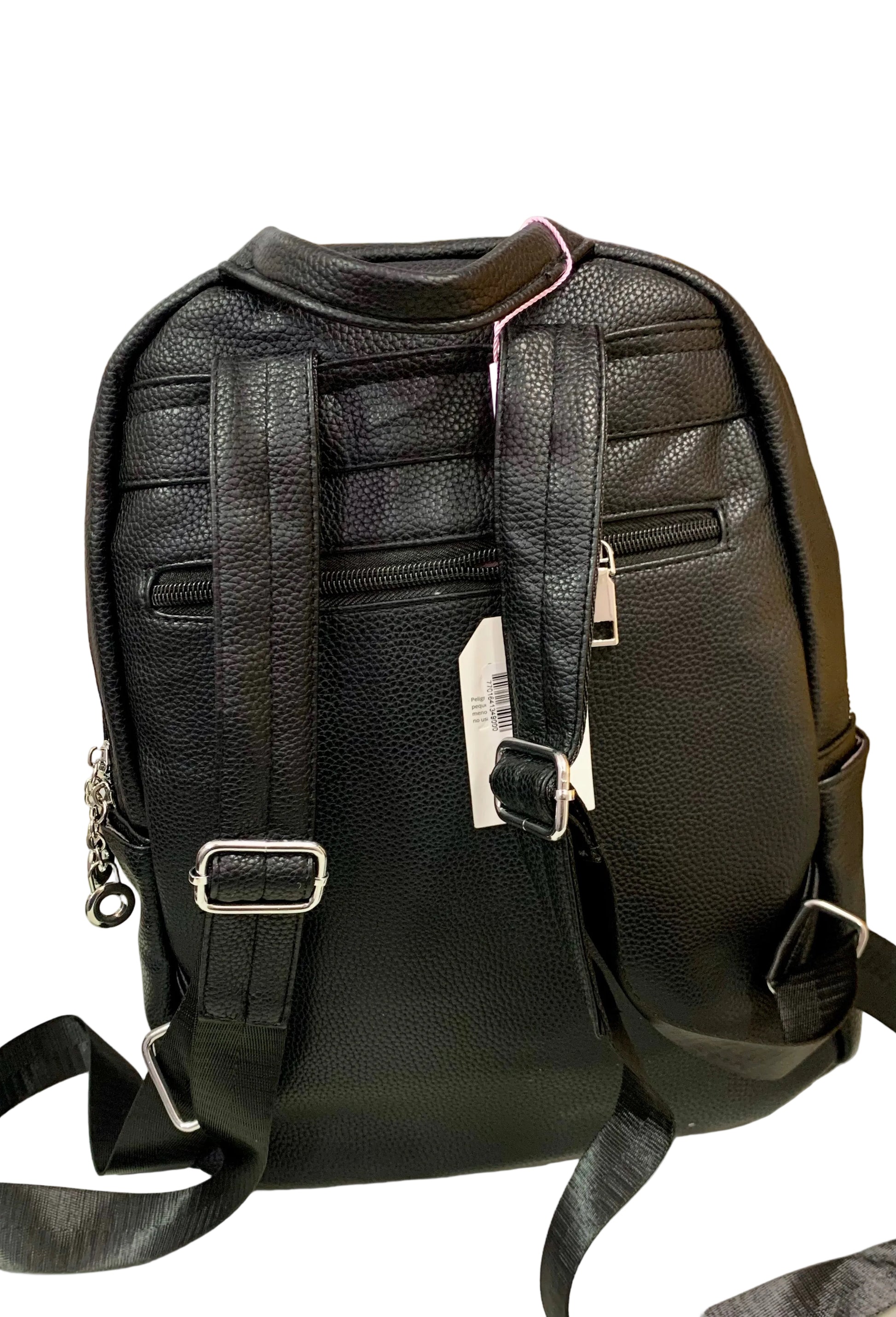 Morral de Dama de Cuero Negro