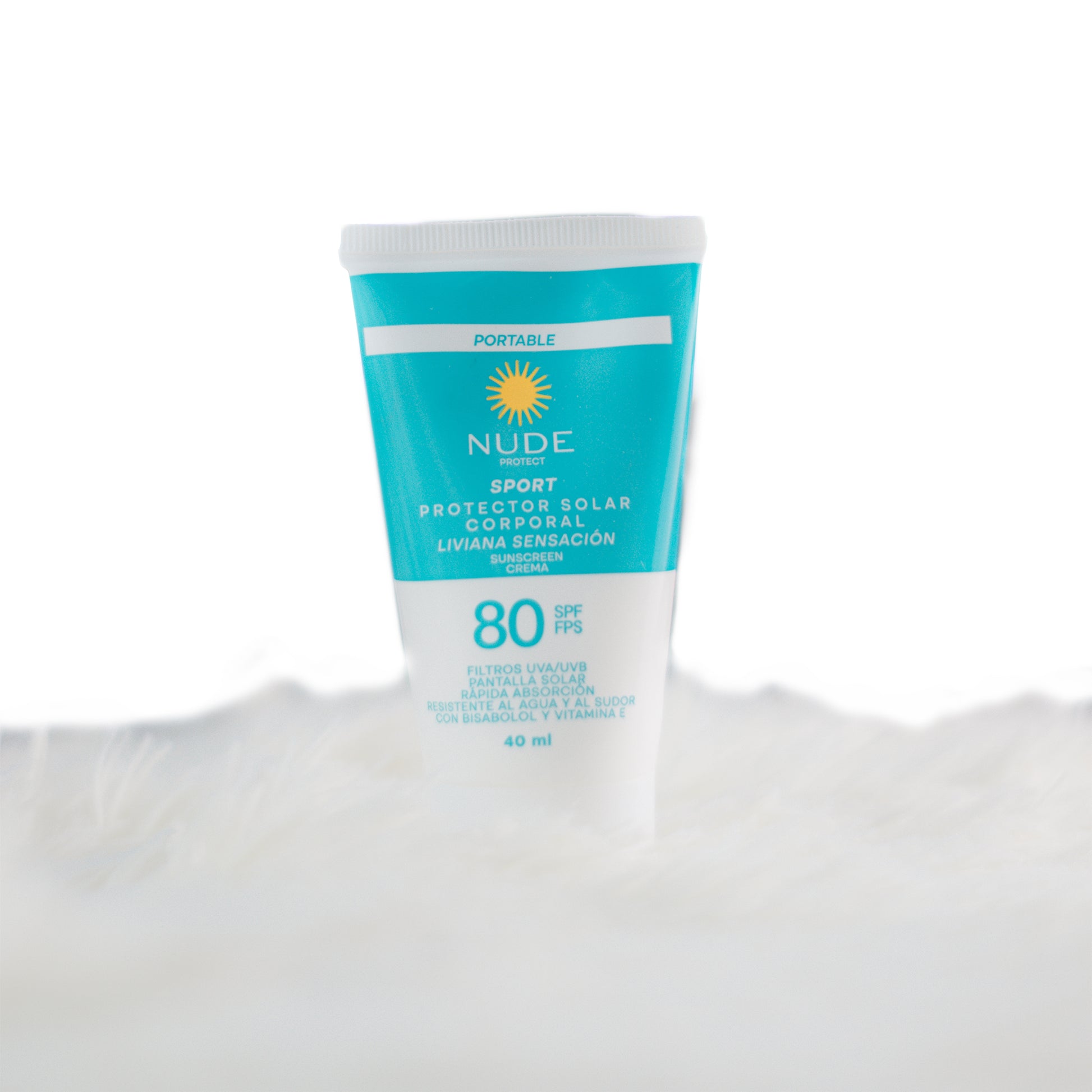 Protector Solar NUDE Sport SPF 80 – Crema Portátil | Rápida Absorción y Alta Protecció