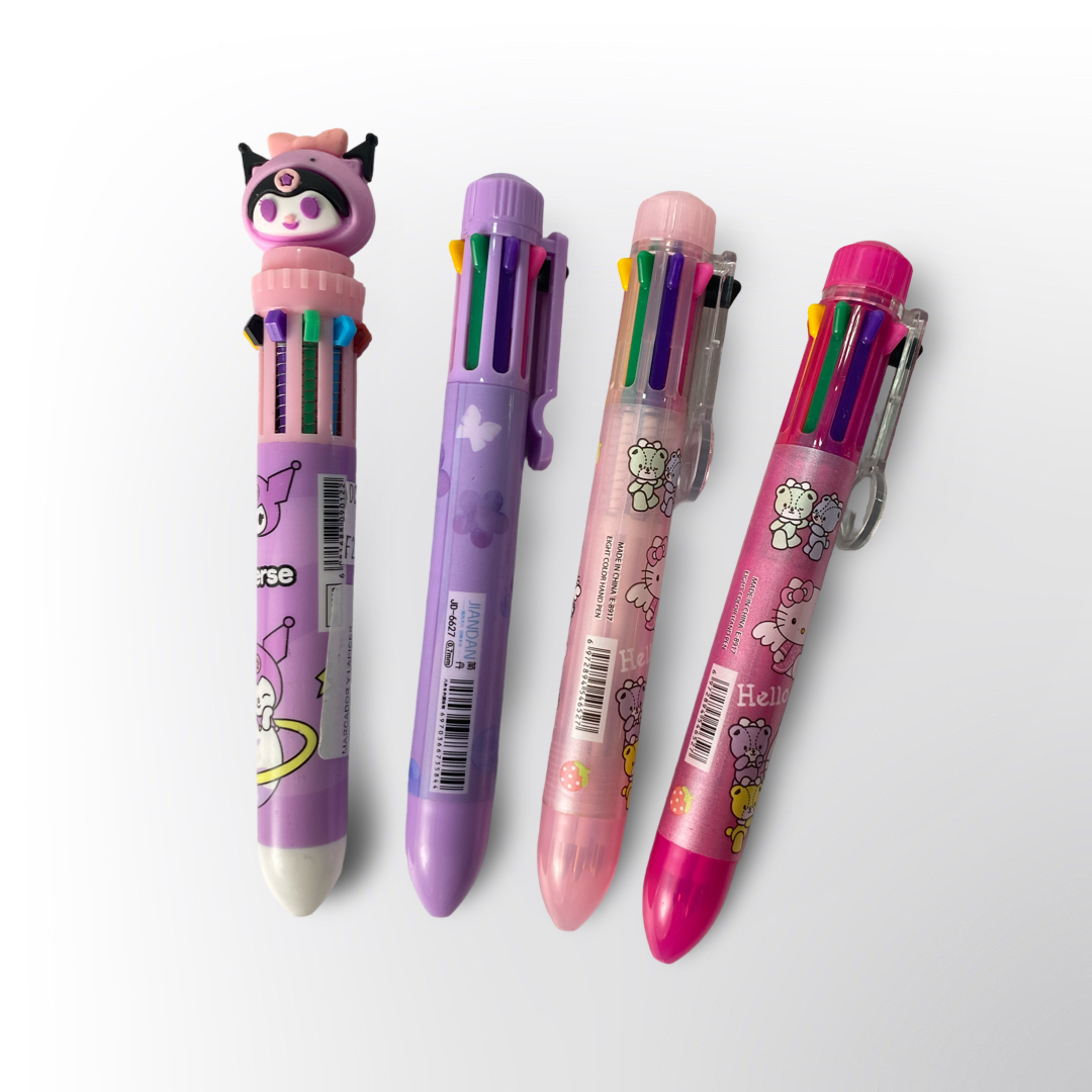 Lapiceros multipuntas, multicolor