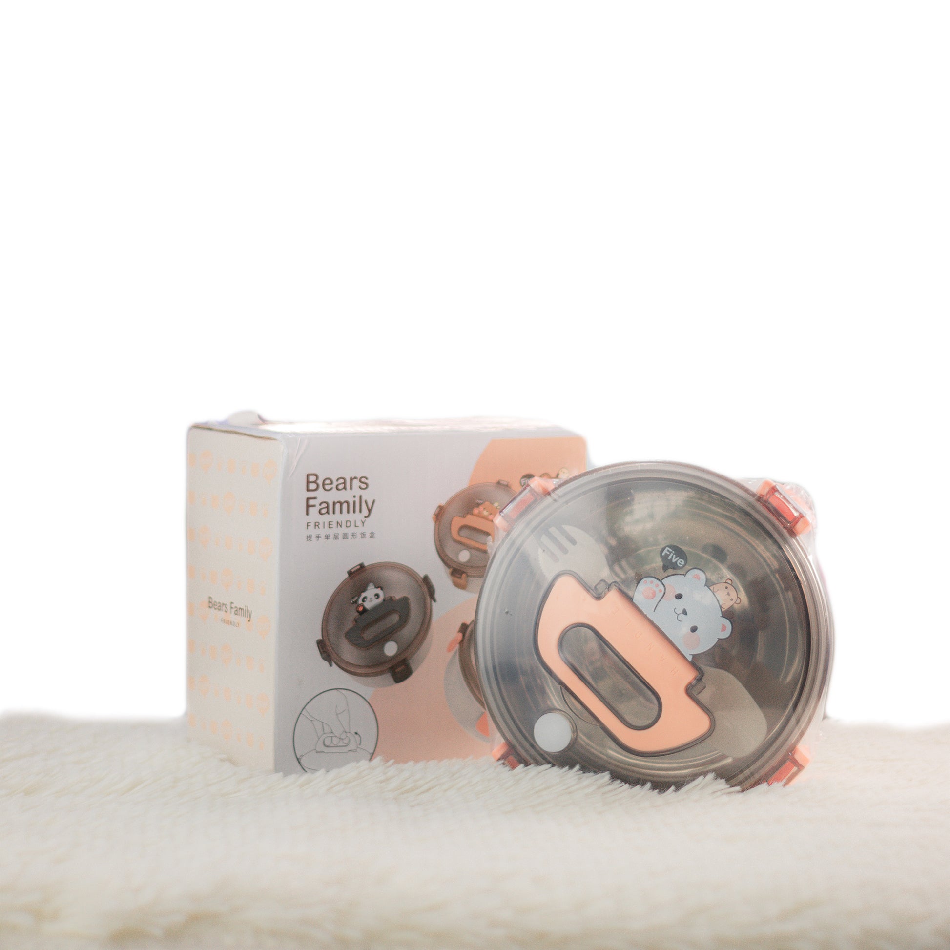 Lonchera Infantil “Bears Family” – Set Completo con Utensilios