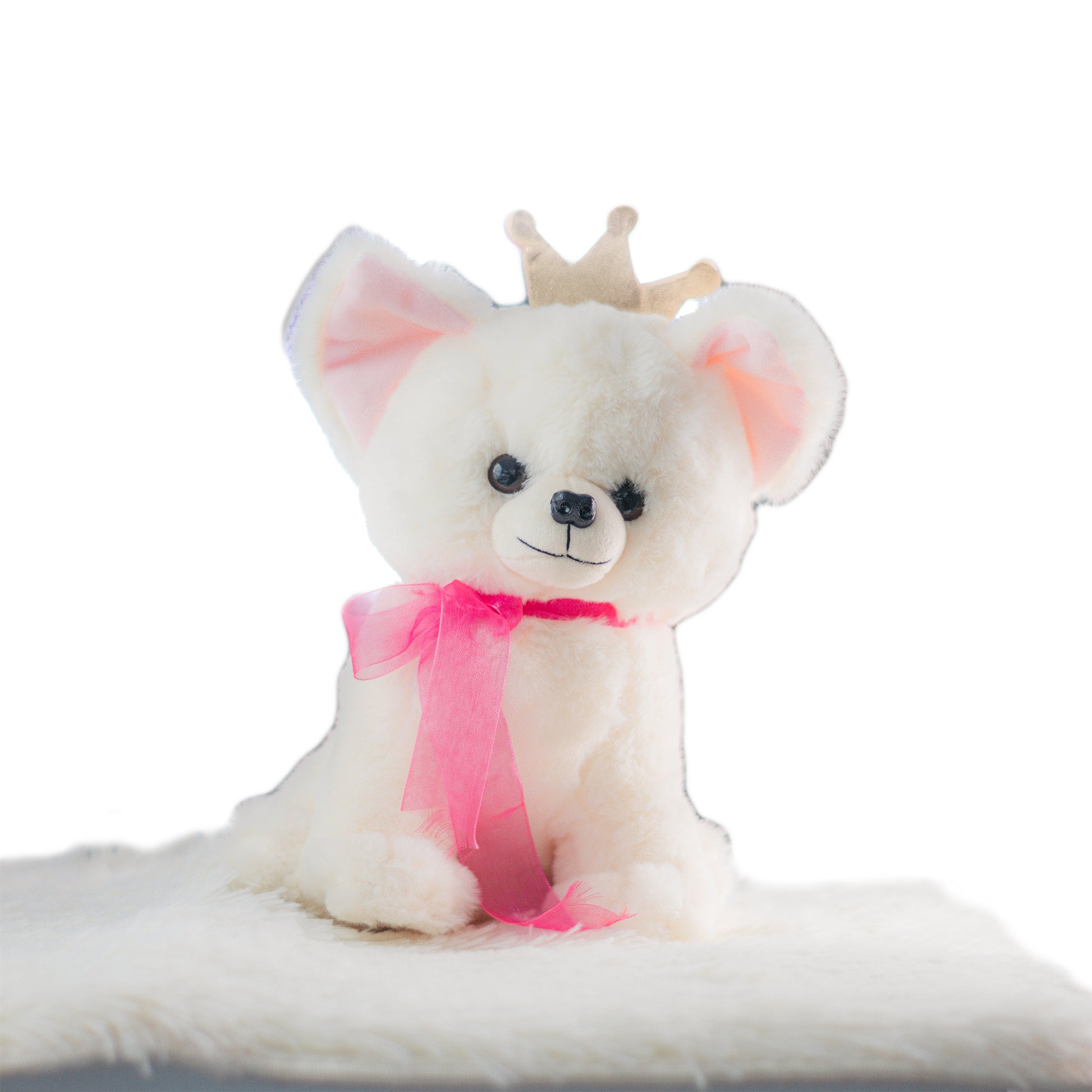 Peluche de Perrito con Corona – Suave, Elegante y Perfecto para Regalo