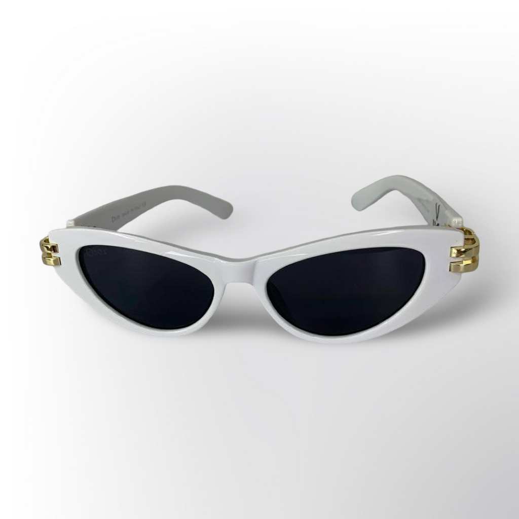 Gafas Blanca con Dorado