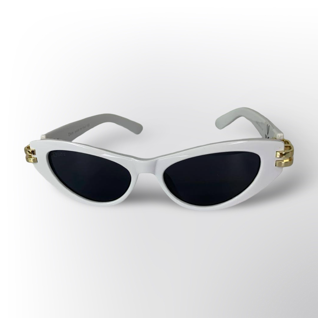 Gafas Blanca con Dorado