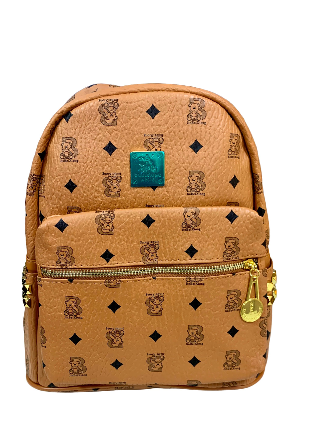 Bolso morral Dama de Cuero con Diseño de Oso