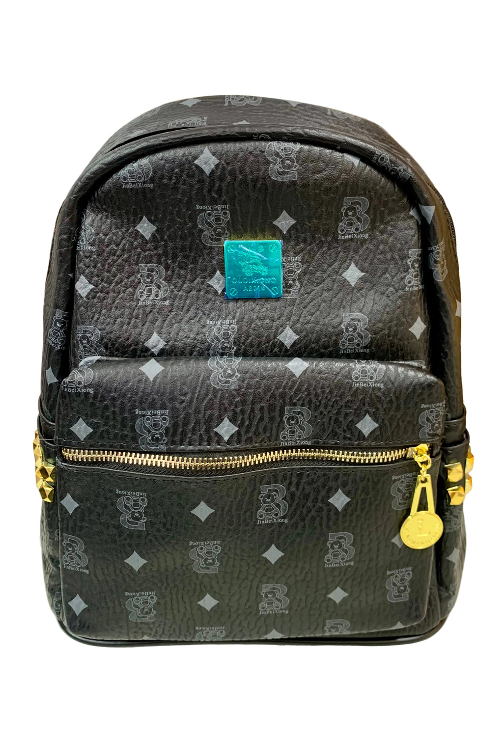 Bolso morral Dama de Cuero con Diseño de Oso