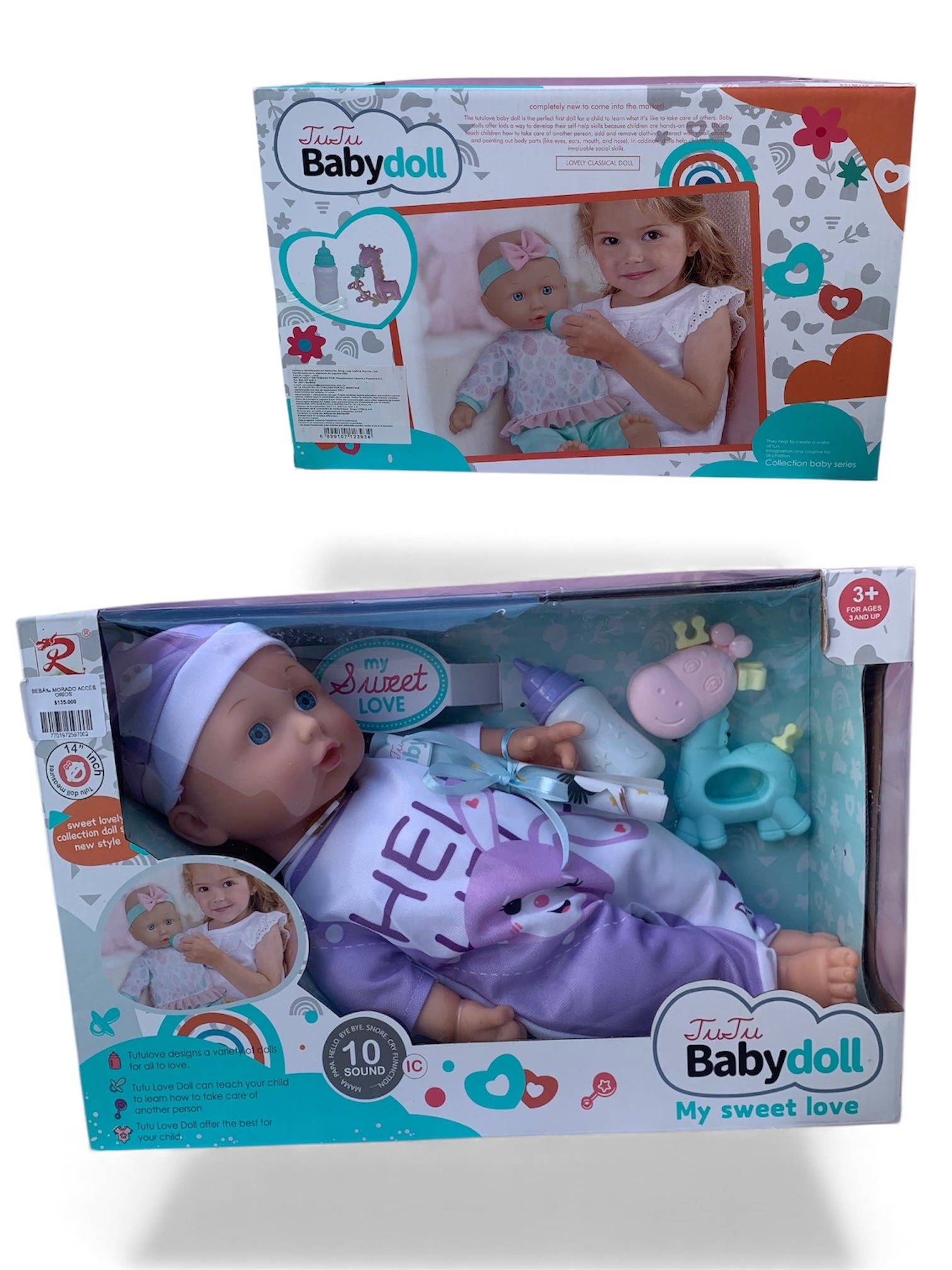 Muñeco de Bebé con Sonido y Accesorios