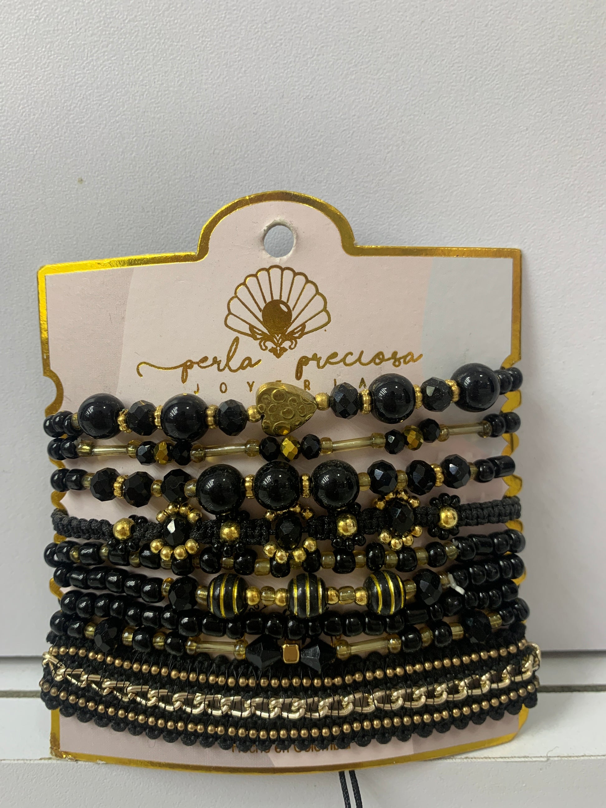 Set de Pulseras Múltiples con Cristales y Cuentas | Elige tu Color y Estilo