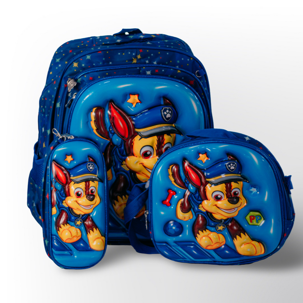 Trío Escolar para Niños/ Morral, Cartuchera, Lonchera