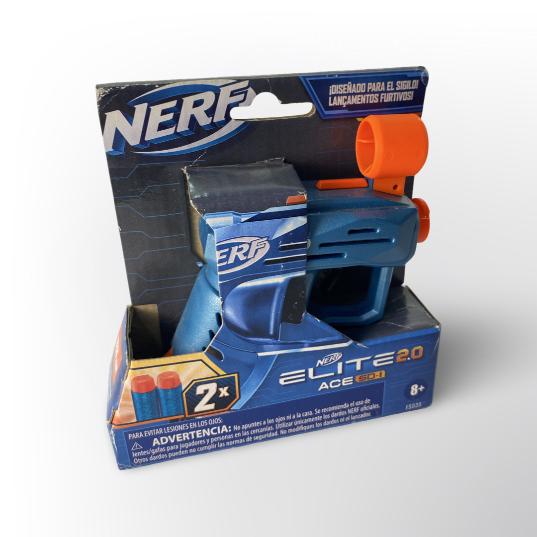 Pistola Nerf Lanzadora Pequeña X2 piezas