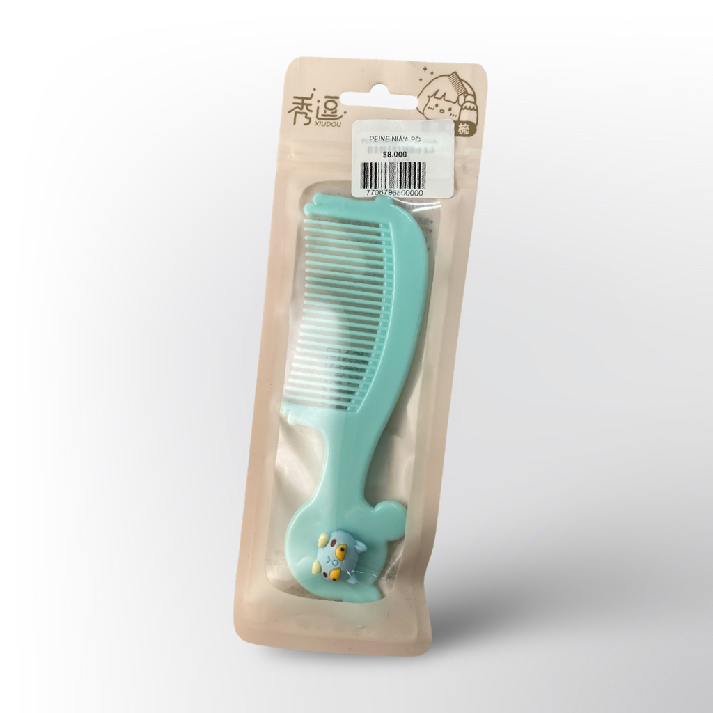 Peine Infantil de Plástico con Dibujos Animados – Colores Pastel Antiestático