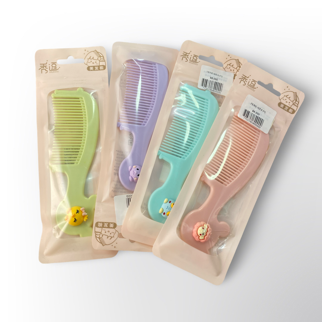 Peines Infantiles de Colores con Dibujos – Suaves y Divertidos (Varios Estilos)