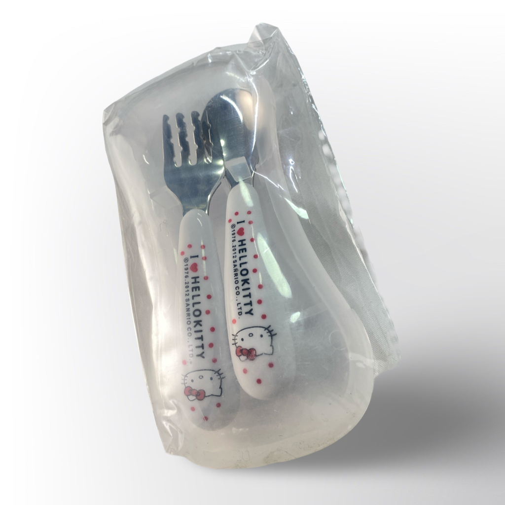 Set de Cubiertos Infantiles Cinnamoroll con Estuche – Tenedor y Cuchara Ergonómicos