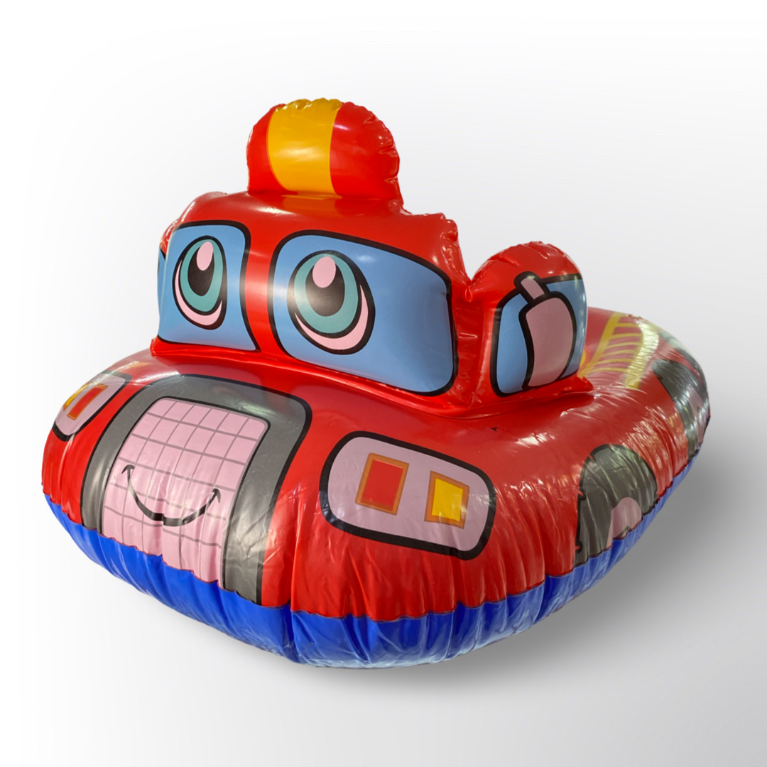 Flotador Inflable Infantil en Forma de Carro Rojo – Diversión y Seguridad para Piscina y Playa