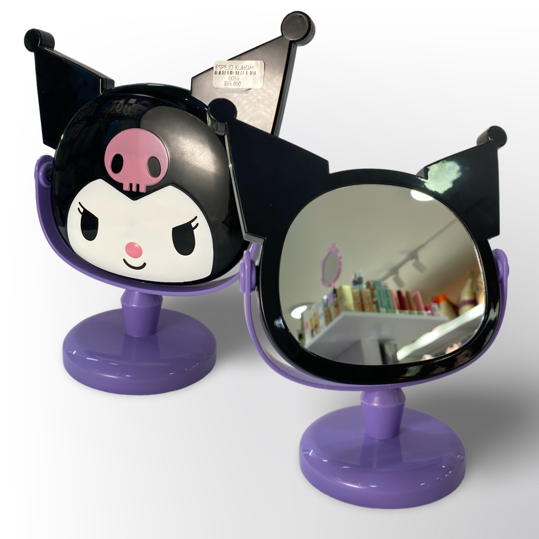 Espejo de Tocador Kuromi - Espejo de Mesa de Maquillaje de Personajes
