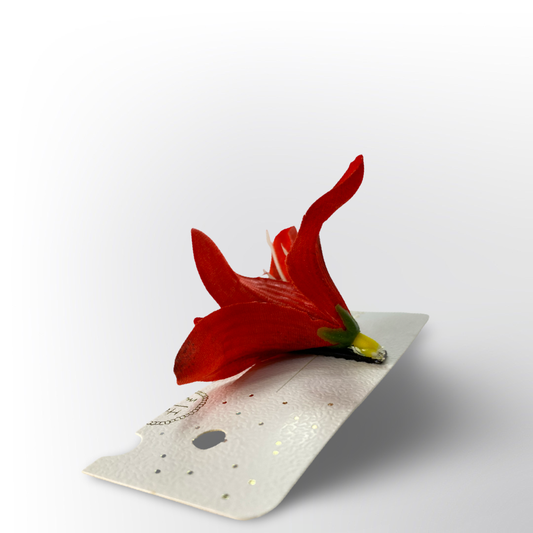 Pinza para Cabello Flor de Lirio Artificial (Surtido de Colores)