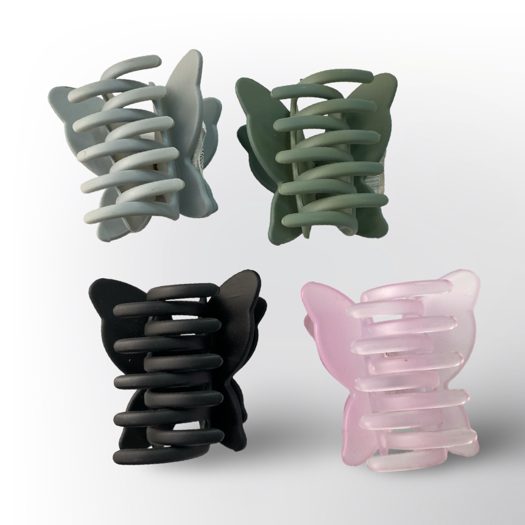 Pinzas Mariposa y Gato Mate (Surtido de Colores)