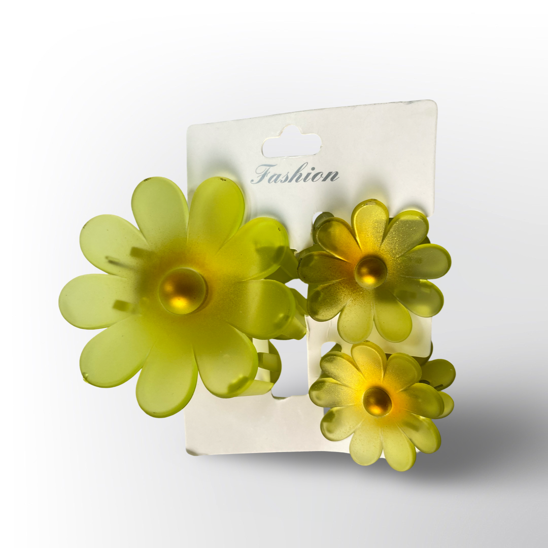 Set de ganchos diseño flores