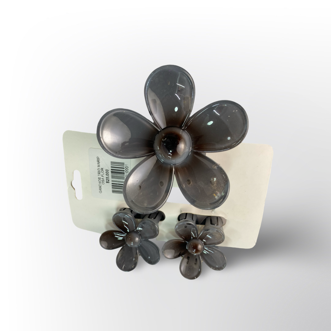 Set de ganchos diseño flores