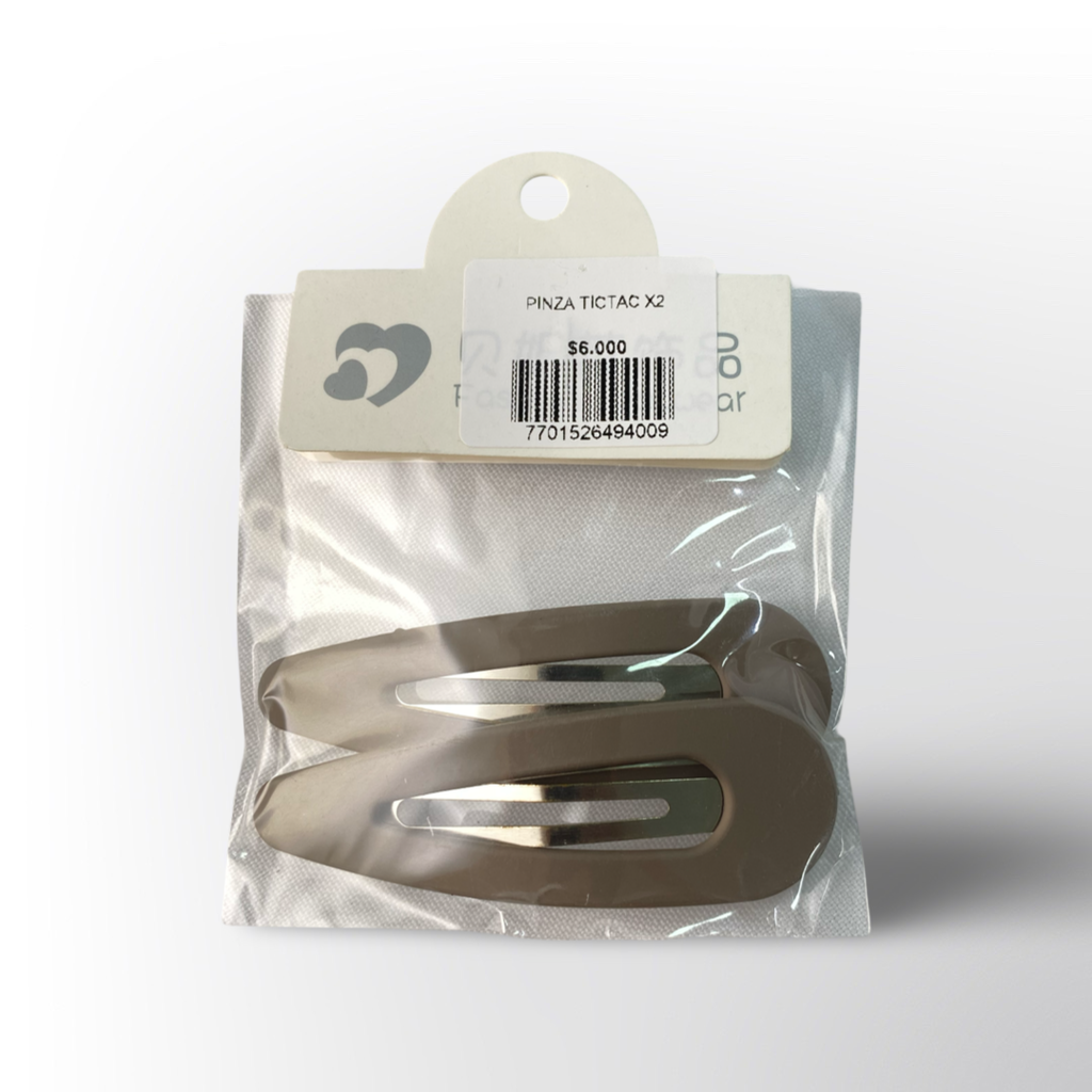 Set de Pinzas Tic Tac para el Cabello en Forma de Onda – Pack x2