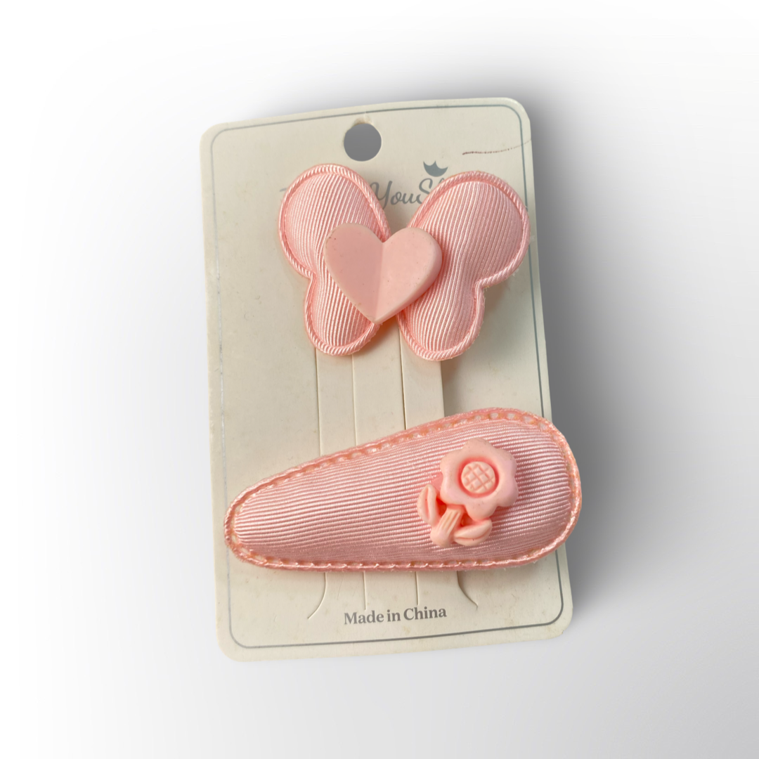 Set de Pasadores para el Cabello con Moño y Flor – Disponible en 4 Colores