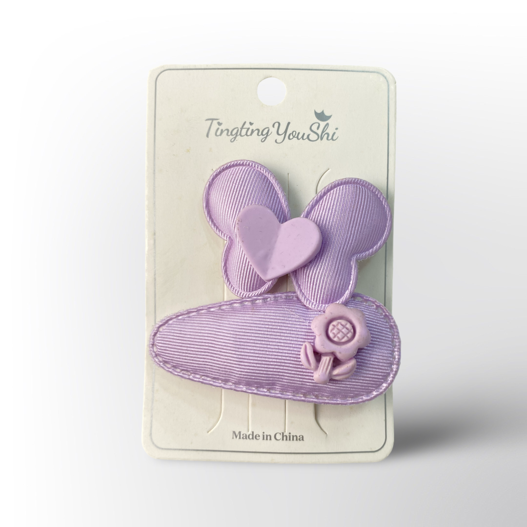 Set de Pasadores para el Cabello con Moño y Flor – Disponible en 4 Colores