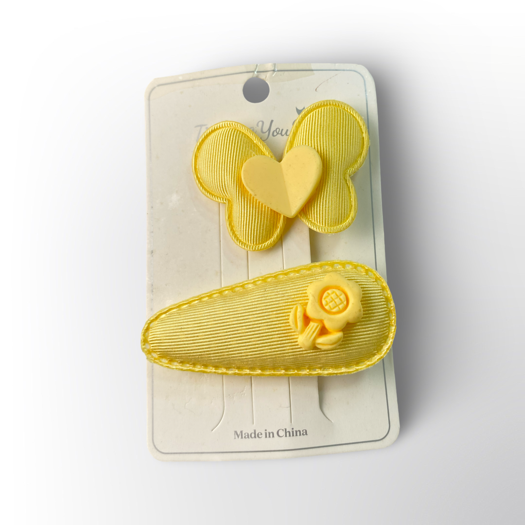 Set de Pasadores para el Cabello con Moño y Flor – Disponible en 4 Colores