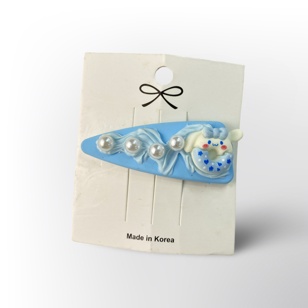 Broche para el Cabello con Perlas y Diseño Kawaii – Disponible en 4 Colores
