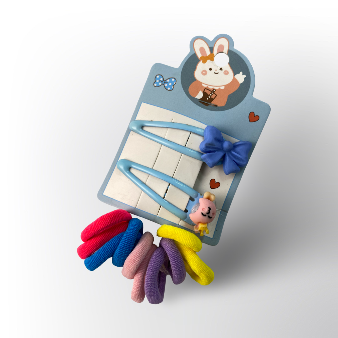 Hebillas Cinnamoroll 💙🐶 – Set x2 con diseño tierno de perrito y flores, en color celeste con detalles kawaii. Perfectas para looks infantiles y dulces.