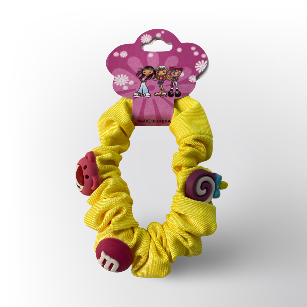 Scrunchies para el Cabello con Motivos Divertidos – Disponibles en Varios Colores