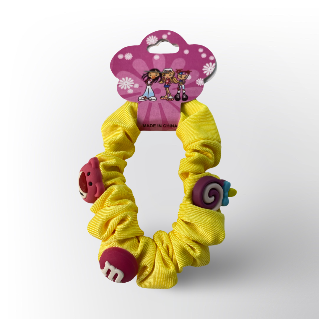 Scrunchies para el Cabello con Motivos Divertidos – Disponibles en Varios Colores