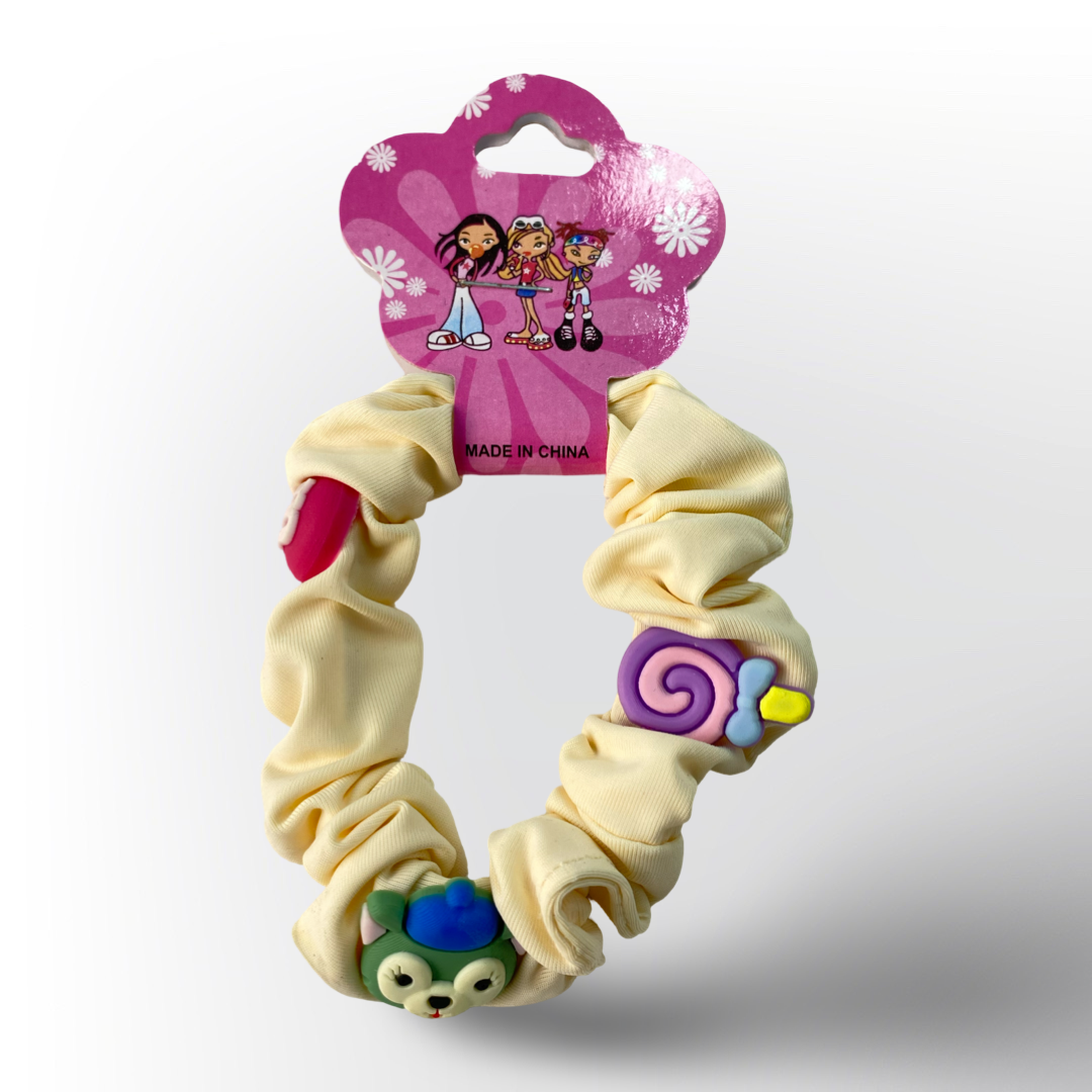 Scrunchies para el Cabello con Motivos Divertidos – Disponibles en Varios Colores