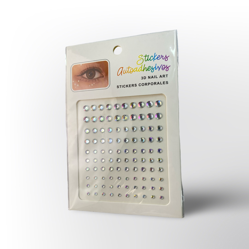 Stickers Autoadhesivos de Perlas 3D para Uñas y Decoración Corporal