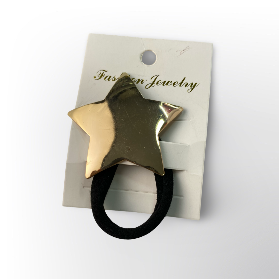 Moña para el Cabello con Detalle Metálico – Disponible