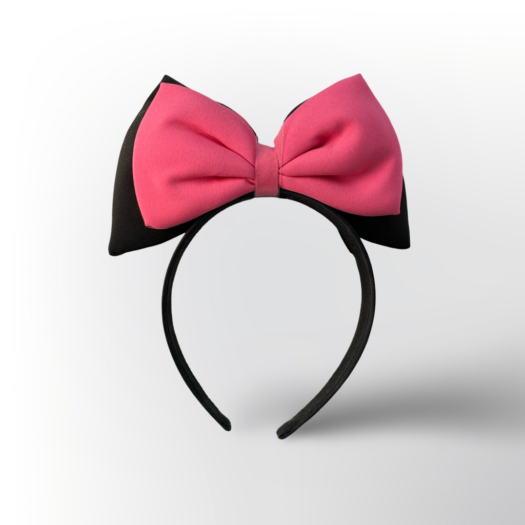 Diadema Moño Minnie Grande para Niña y Mujer – Disponible en Dos Colores, Rosa y Rojo