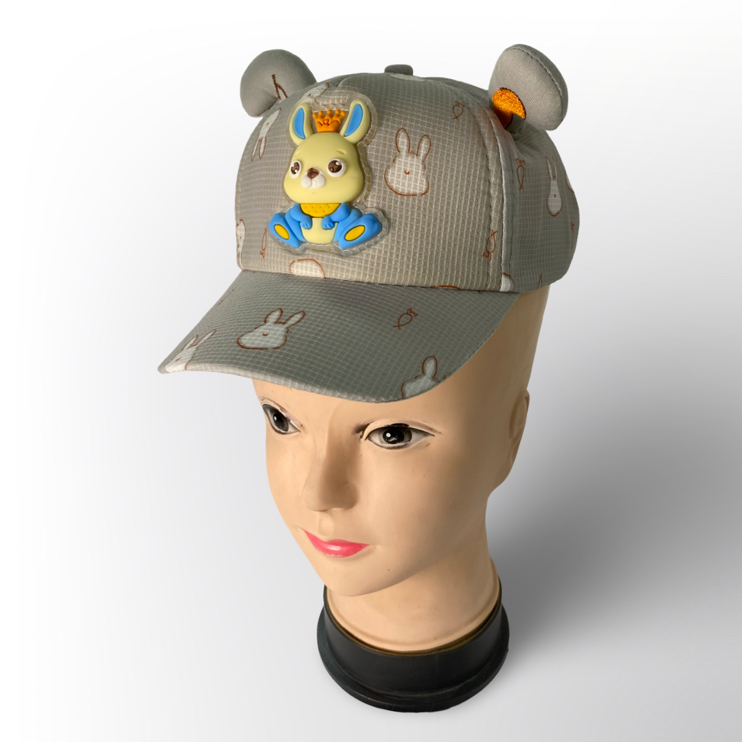 Gorra Infantil con Orejas y Conejito 3D – Divertida y Cómoda para Niños