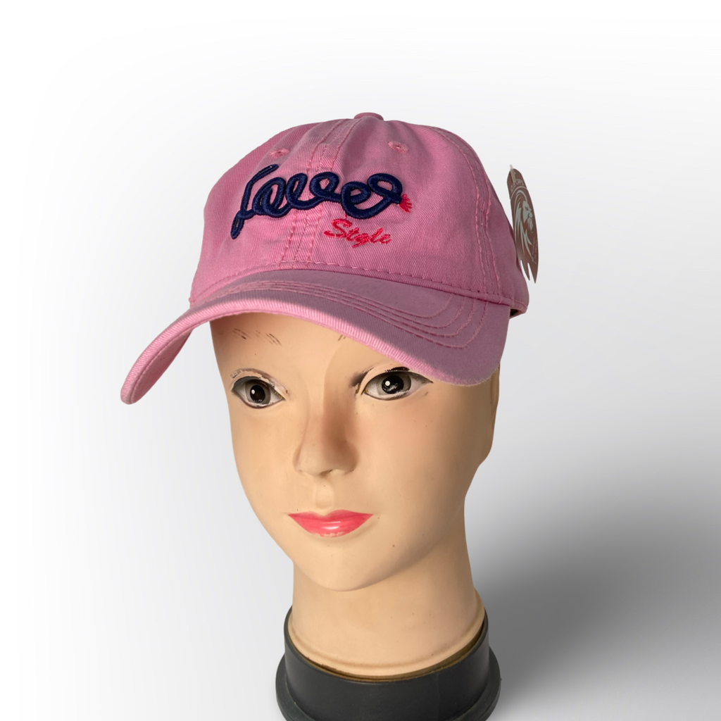 Gorra fucsia para niña con flores y estrellas en relieve – Sombrero divertido y colorido