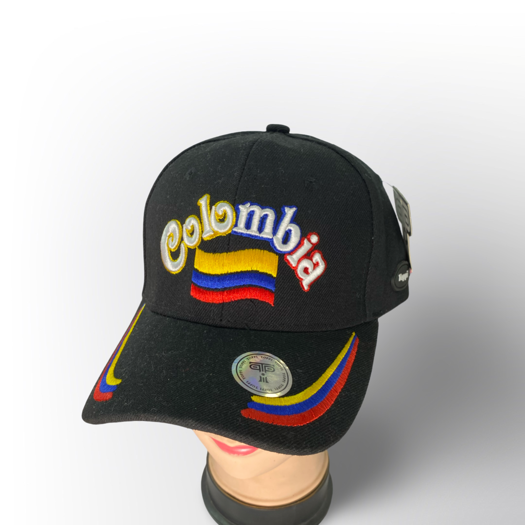 Gorra Colombia Bordada – Souvenir Típico Colombiano Unisex
