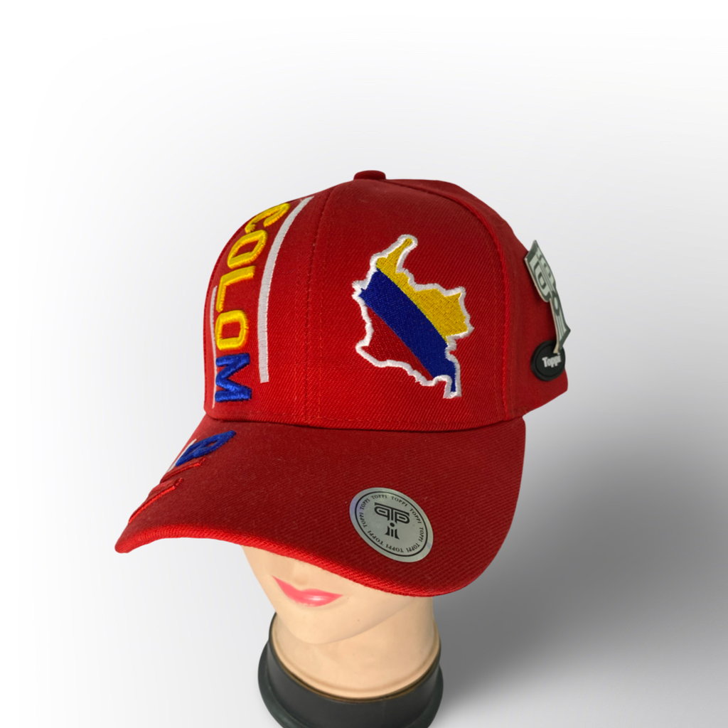 Gorra Colombia Bordada – Souvenir Típico Colombiano Unisex