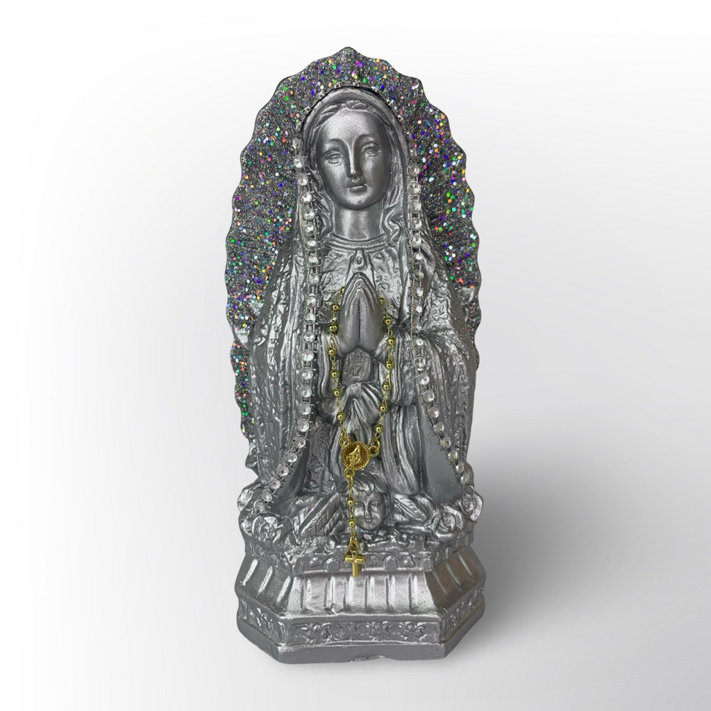 Figura Religiosa Virgen de Guadalupe Decorativa – Estatua en Resina con Detalles
