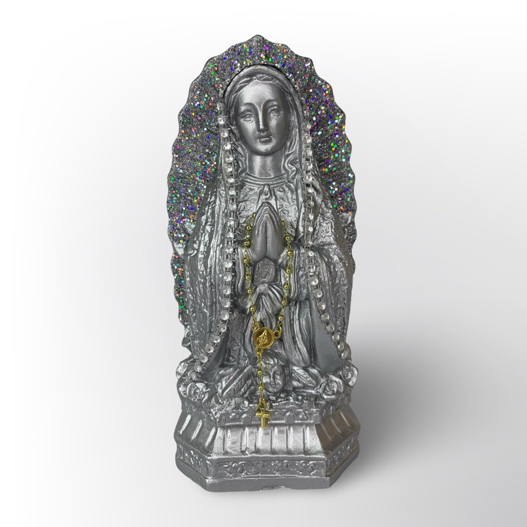 Figura Religiosa Virgen de Guadalupe Decorativa – Estatua en Resina con Detalles