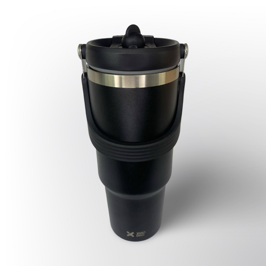 Termo Mate con Asa Metálica y Tapa Hermética Antiderrames