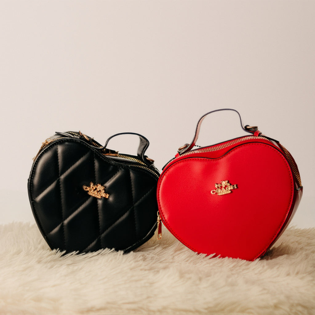 Bolso Forma Corazón Coach| Correa Cadena