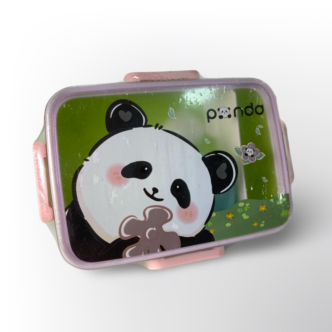 Lonchera Infantil Panda con Compartimentos y Cierre Hermético – Diseño Tierno para Niños