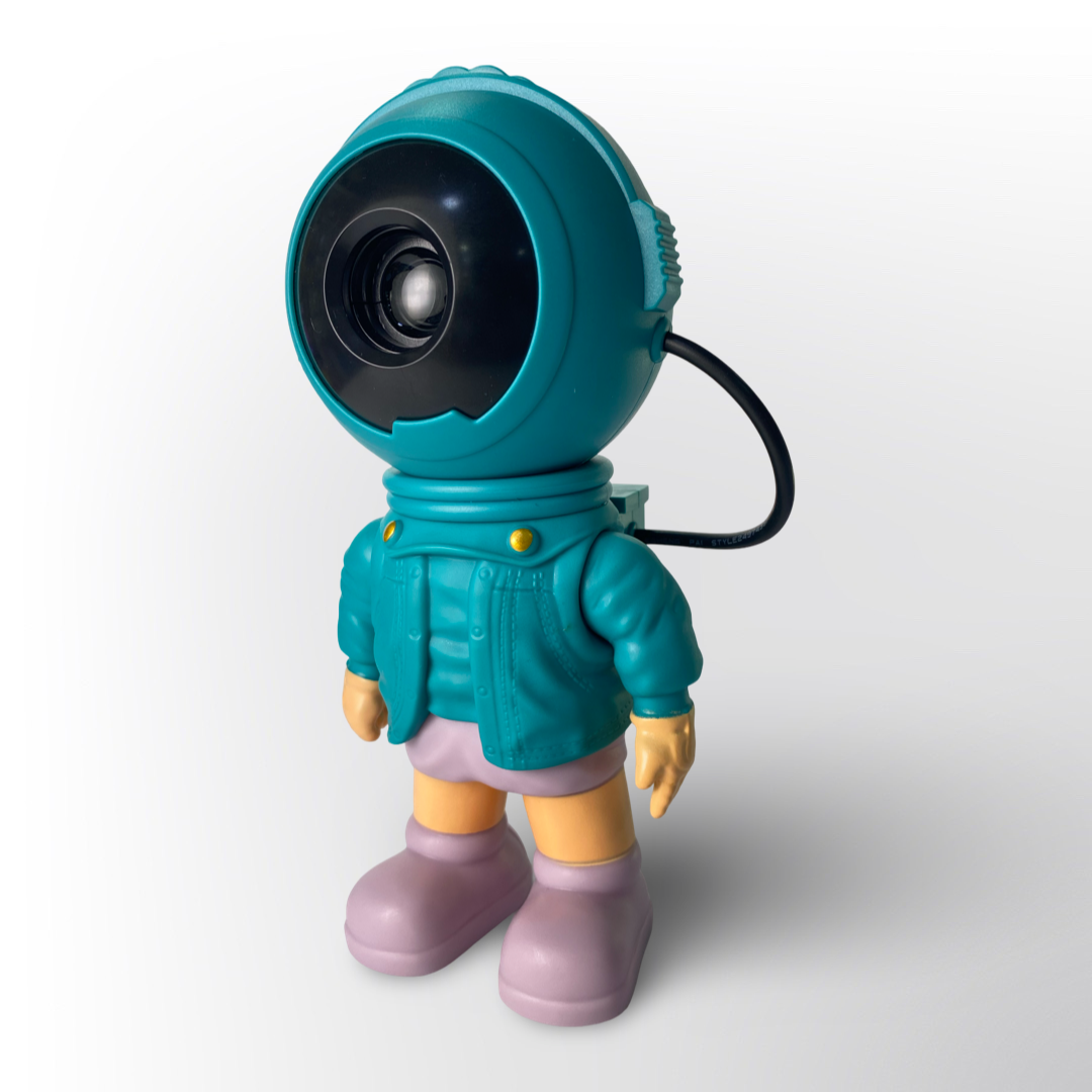 Proyector LED Portátil con Diseño de Muñeco – Mini Proyector Decorativo USB para Hogar y Regalo