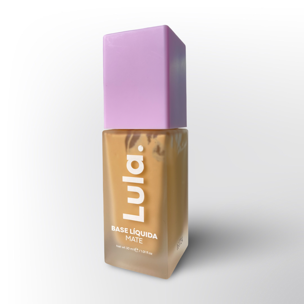Base de Maquillaje Líquida Mate Lula 30ml – Cobertura Larga Duración y Acabado Natural