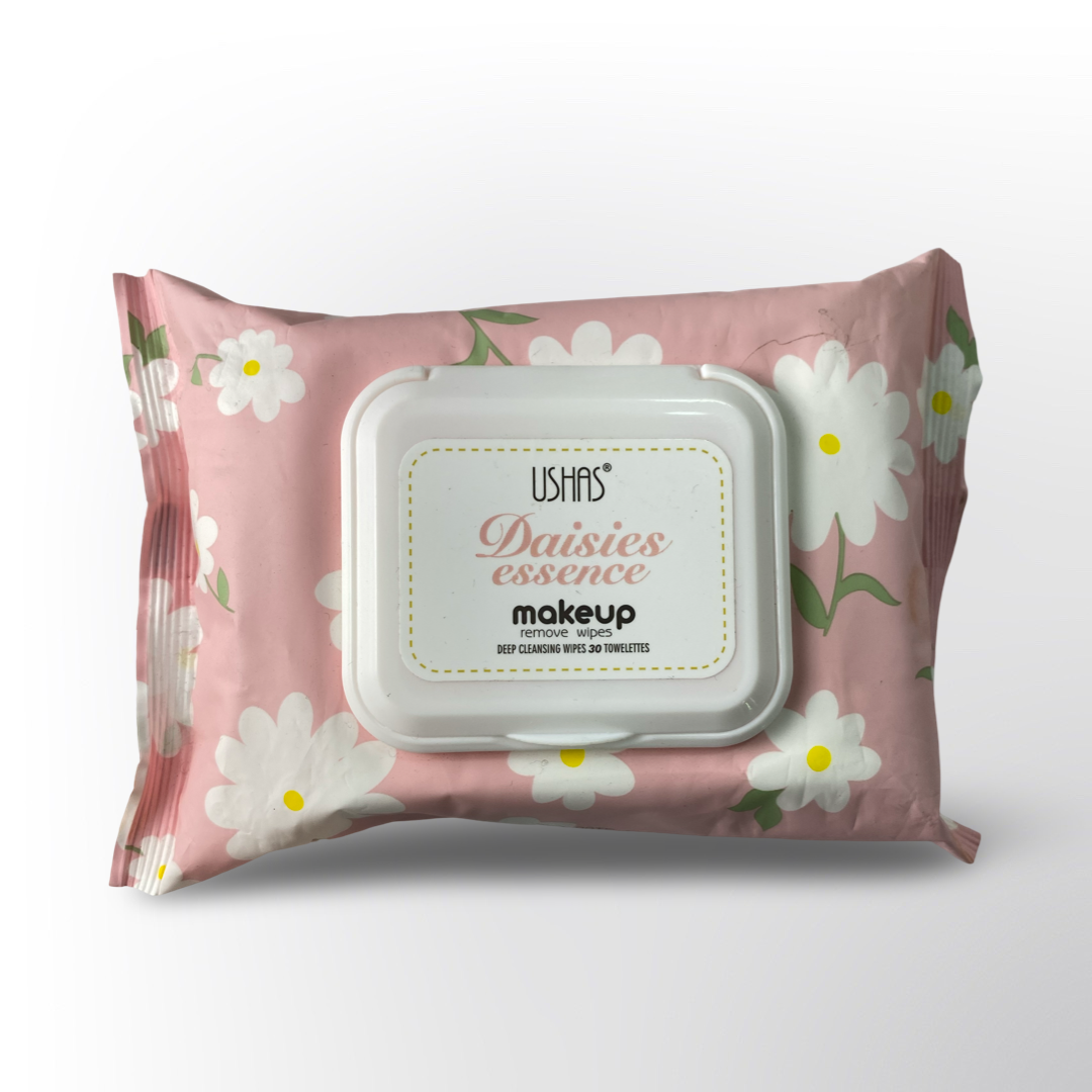 Ushas Daisies Essence Toallitas Desmaquillantes – Limpieza Profunda y Suave para Todo Tipo de Piel
